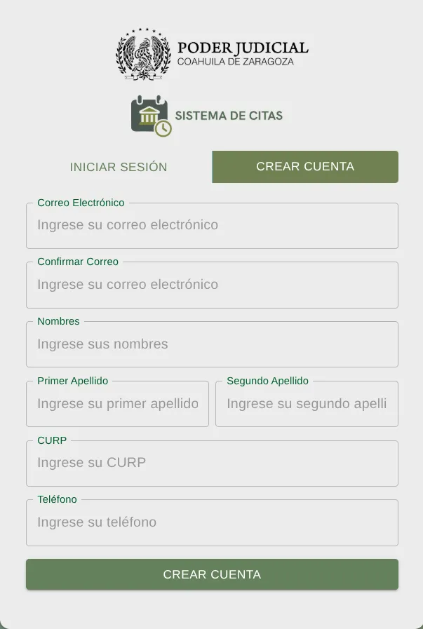 Crear una cuenta nueva